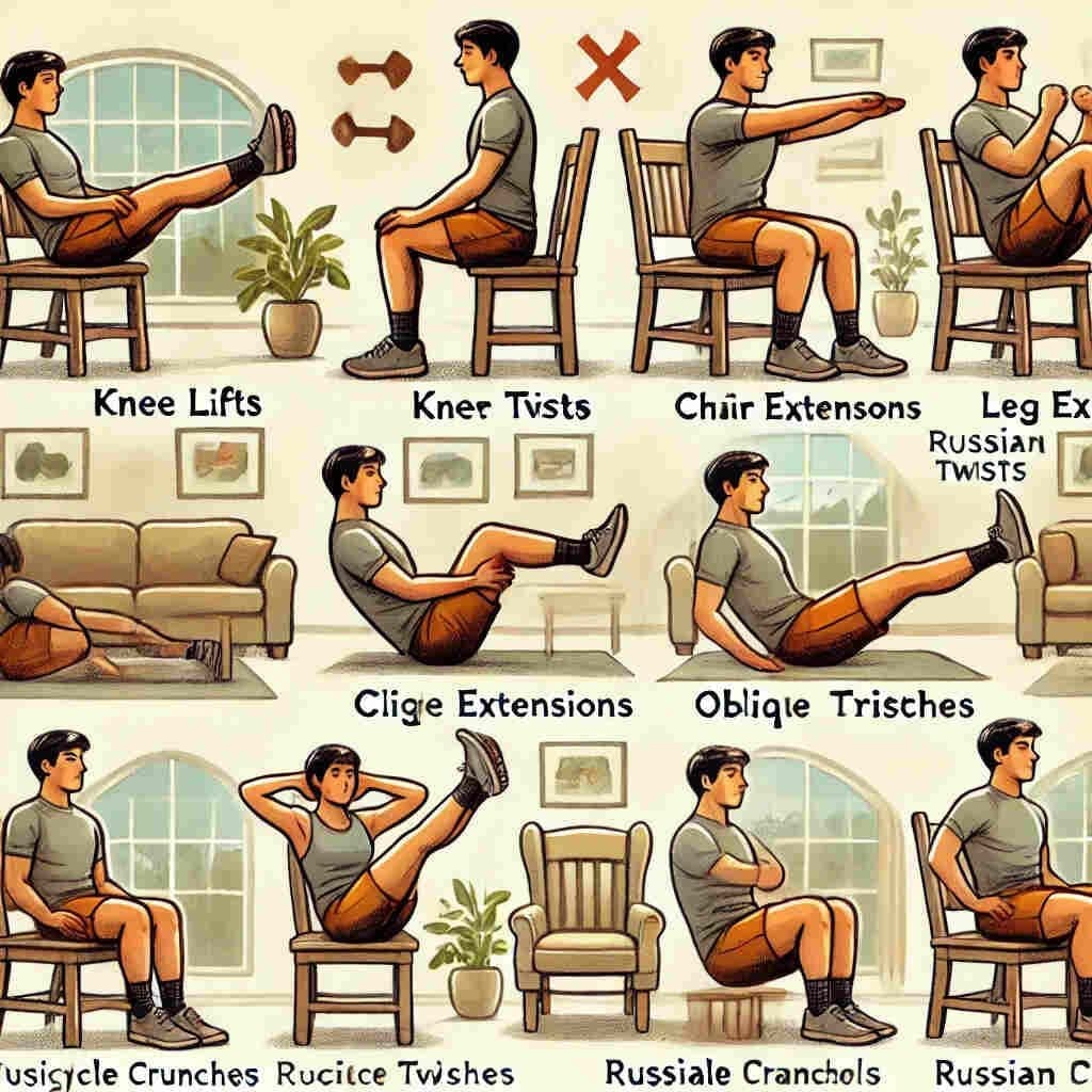 Belly Exercise While Sitting