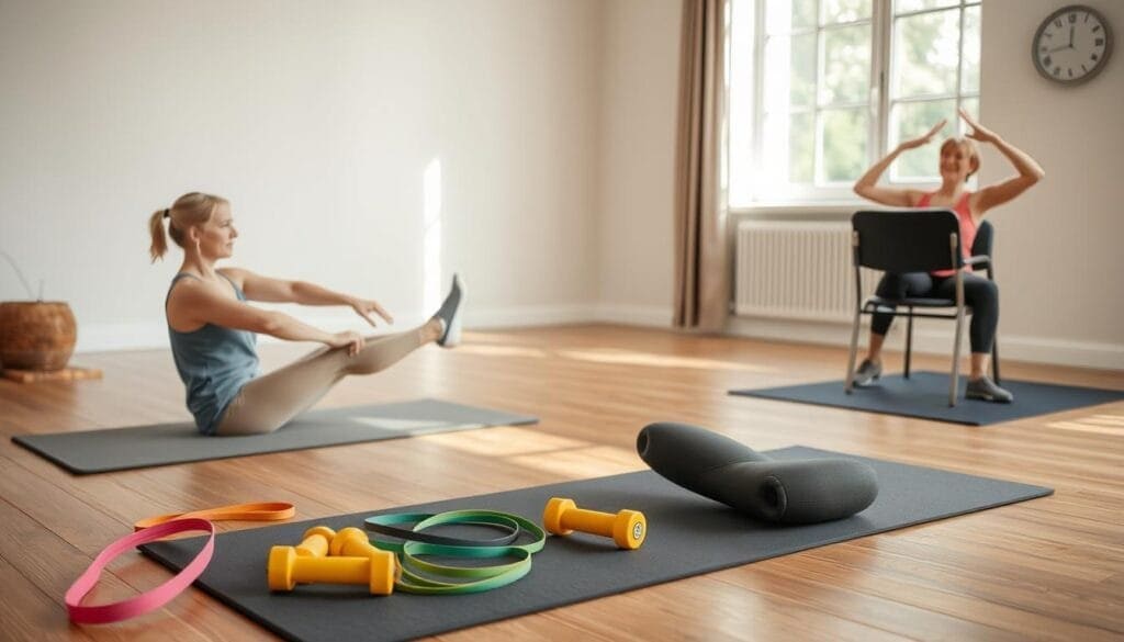 sitting exercises for belly fat