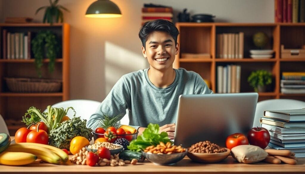how to keep a healthy diet in college