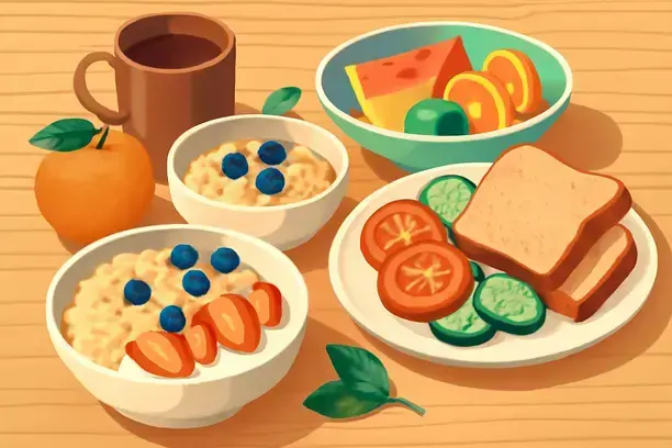healthy mediterranean breakfast