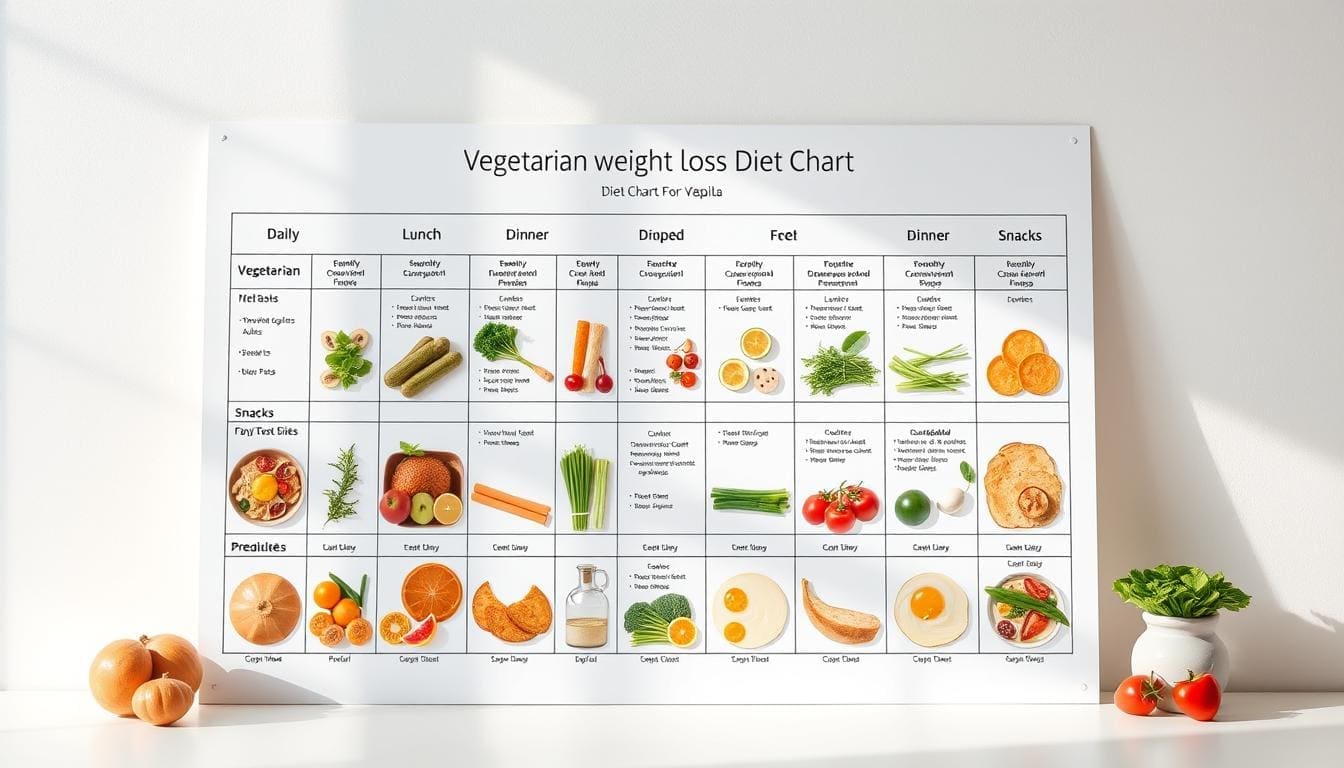 diet plan for weight loss vegetarian indian