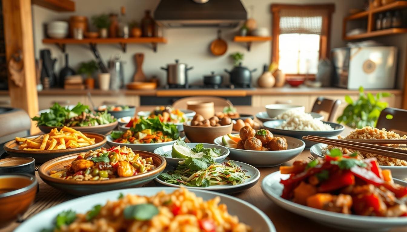 global healthy dinner fusion recipes